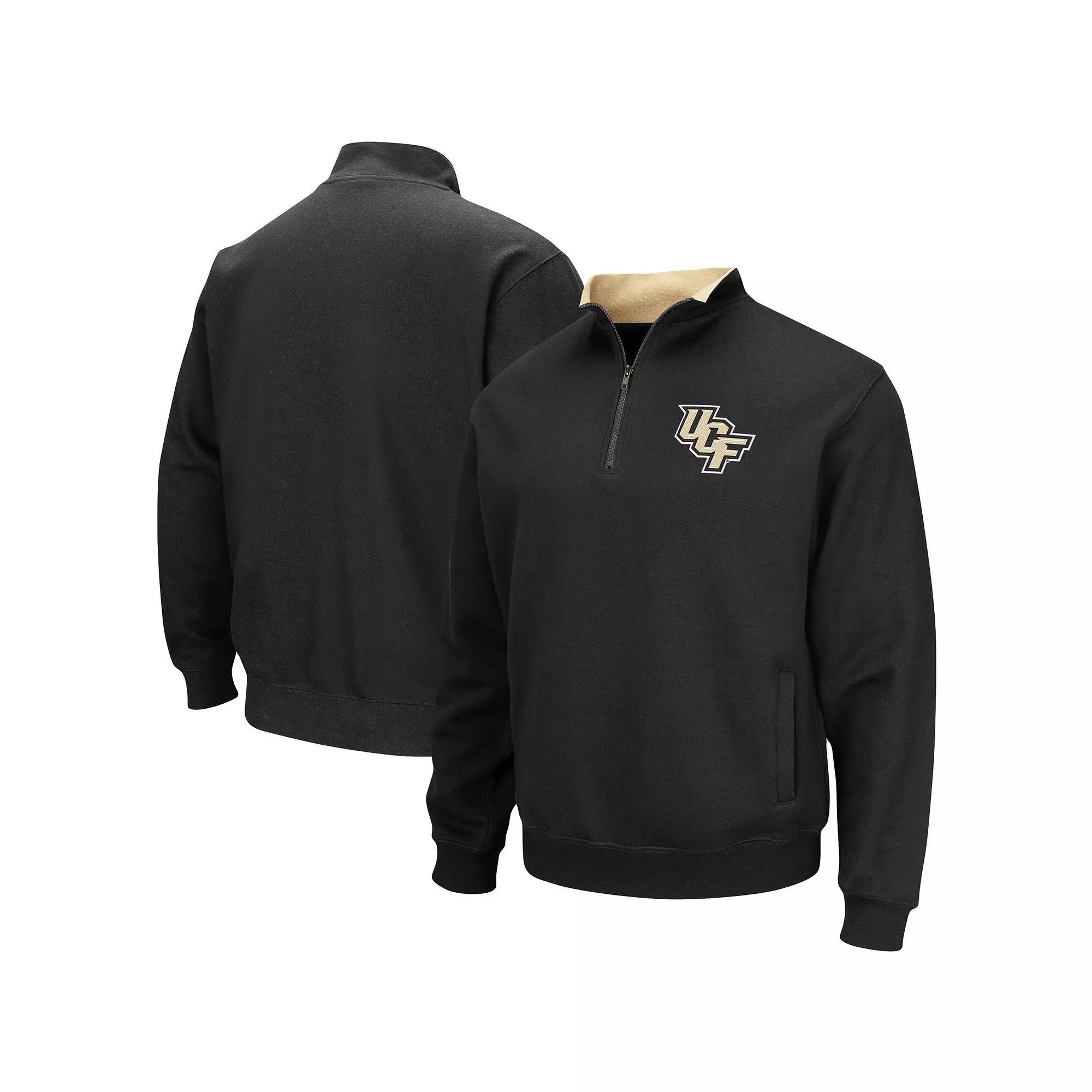 Men's Colosseum Black UCF Knights Tortugas Logo Quarter-Zip Pullover Jacket,  Product Image