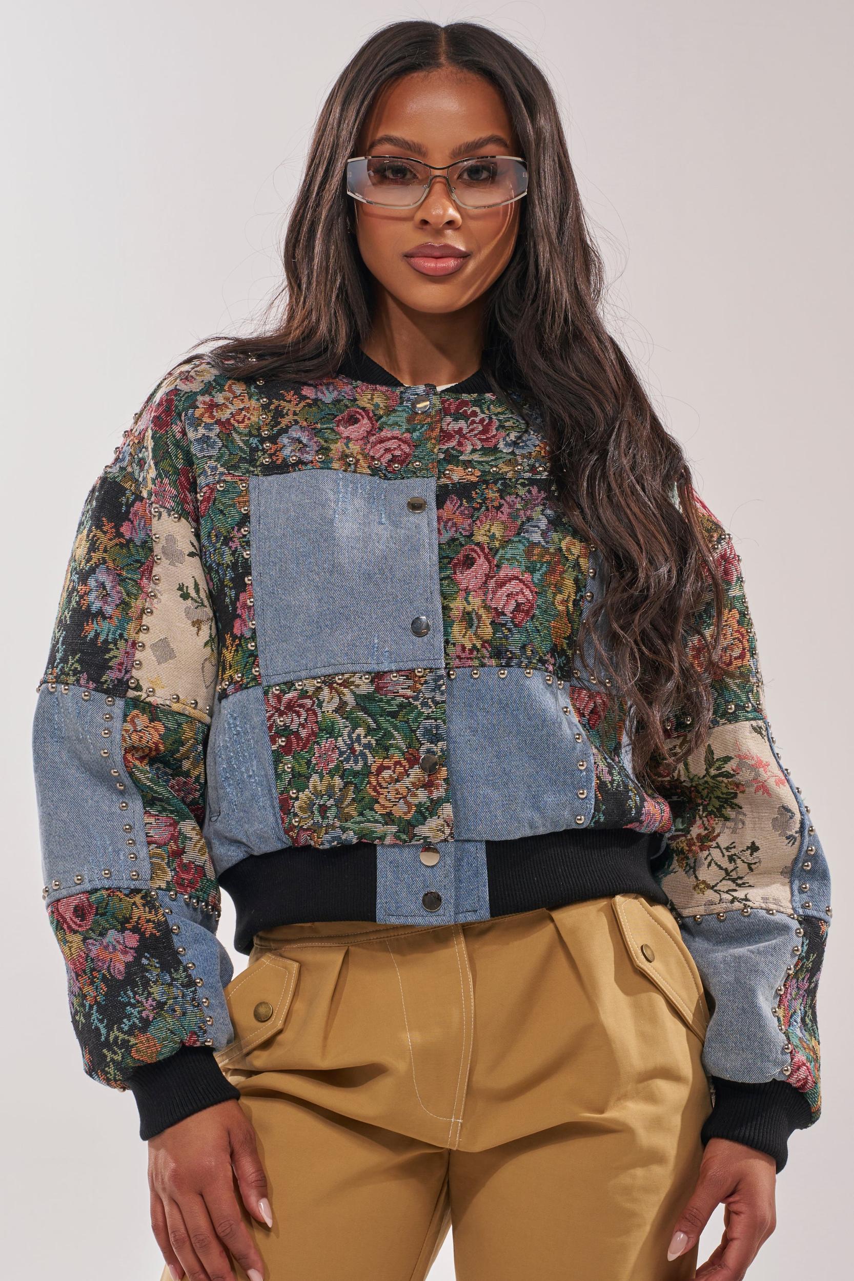 SWEET TALKER PATCHWORK BOMBER Product Image