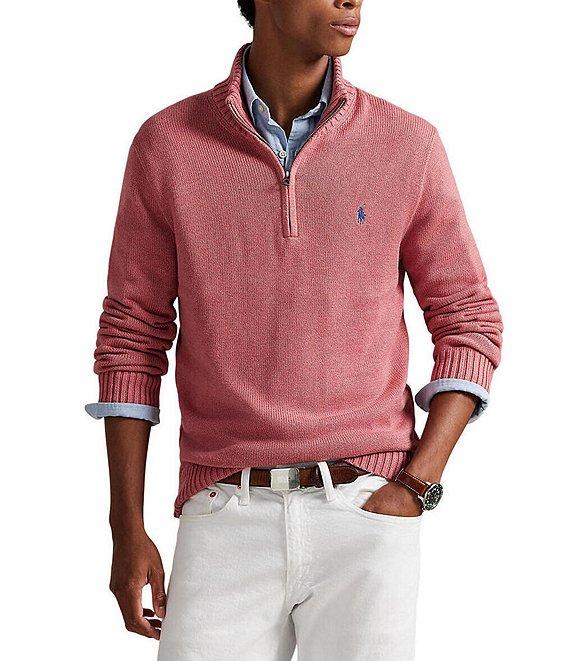 Polo Ralph Lauren Cotton Shaker Half-Zip Sweater Product Image