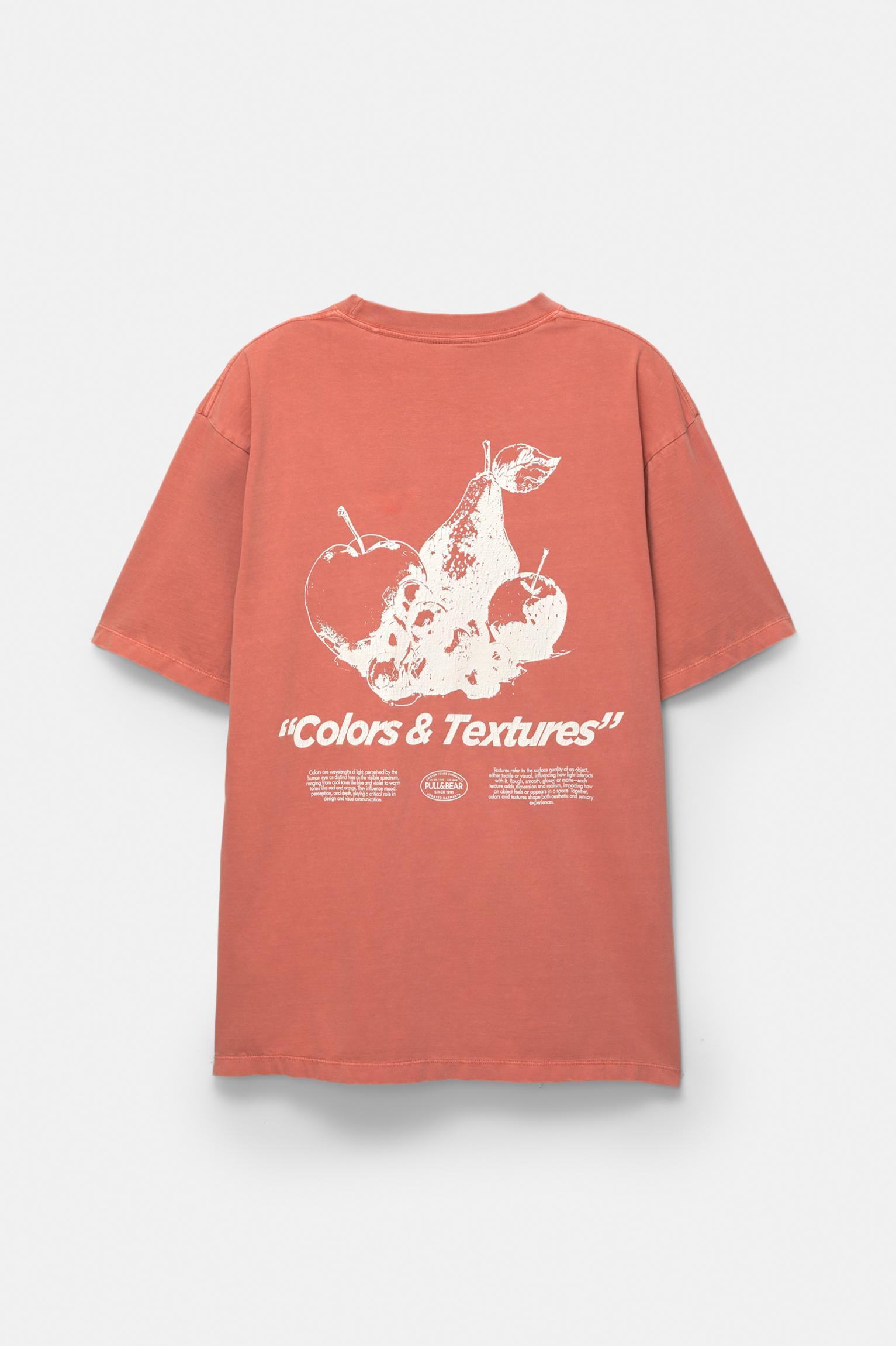 Fruit graphic and slogan T-shirt Product Image