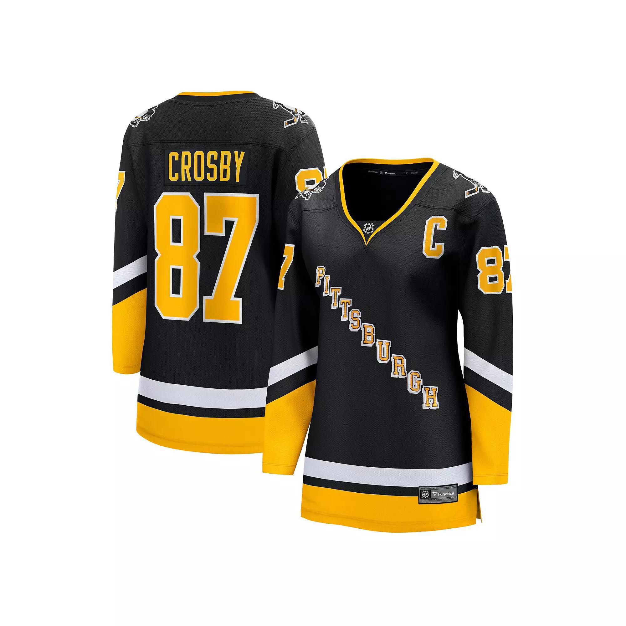 Womens Fanatics Branded Sidney Crosby Pittsburgh Penguins 2021/22 Alternate Premier Breakaway Player Jersey Product Image