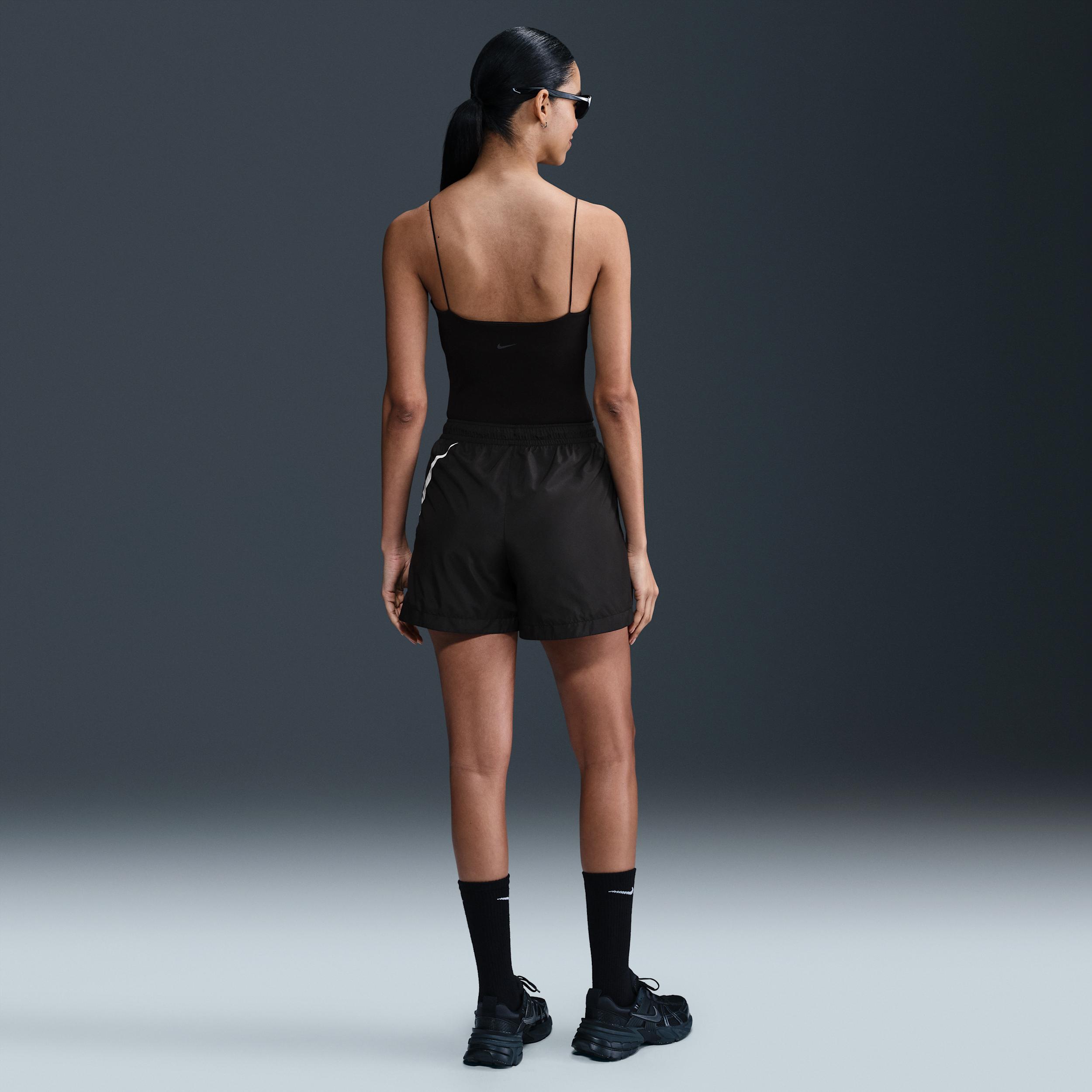 Women's Nike Sportswear Classic Mid-Rise 5" Woven Logo Shorts Product Image