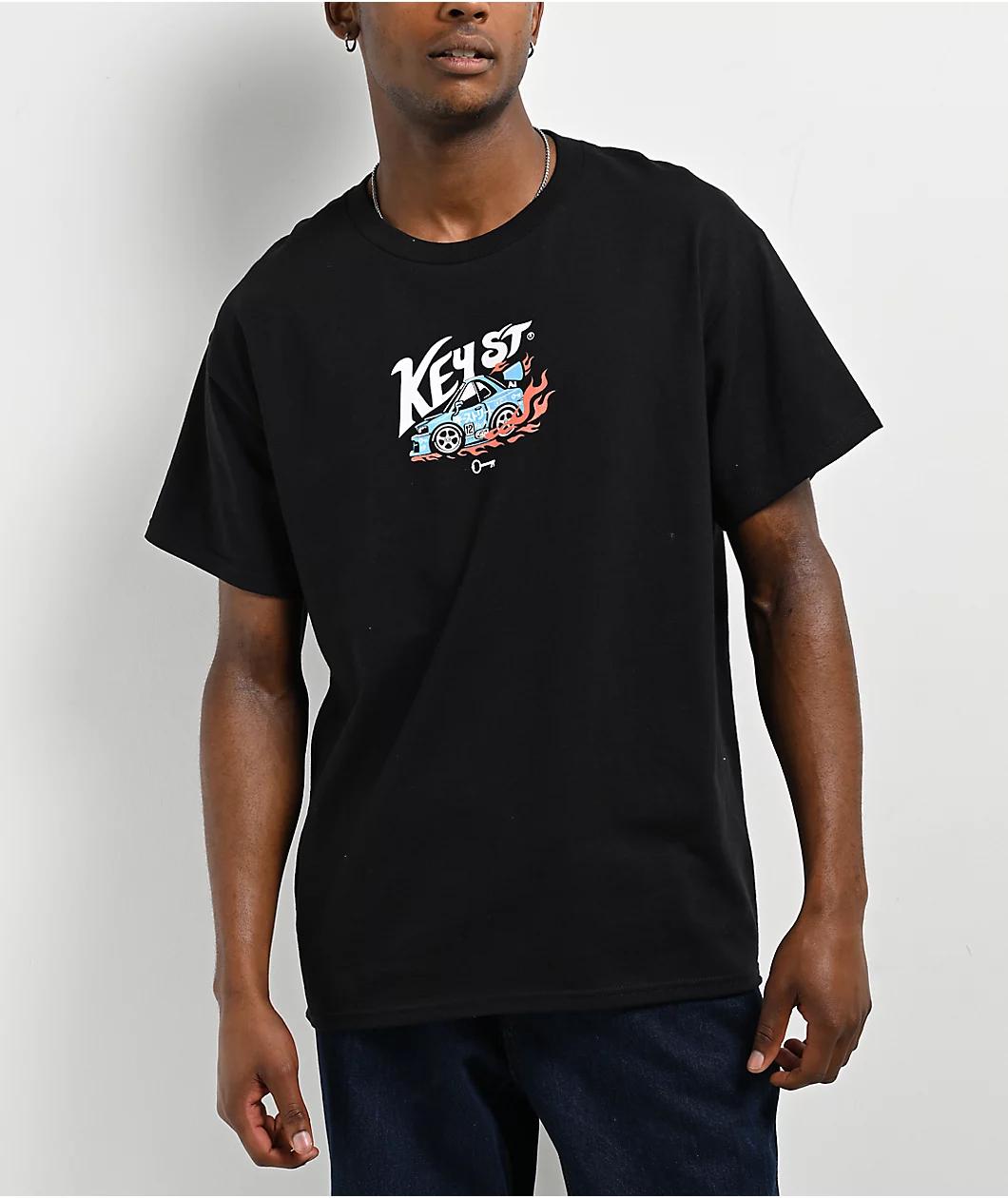Key Street Racing Team Black T-Shirt Product Image