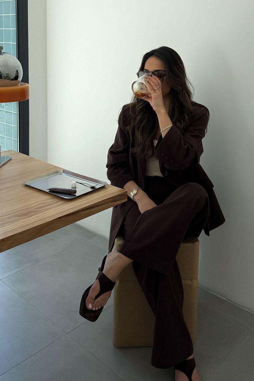 Low Waist Suit Pants Product Image