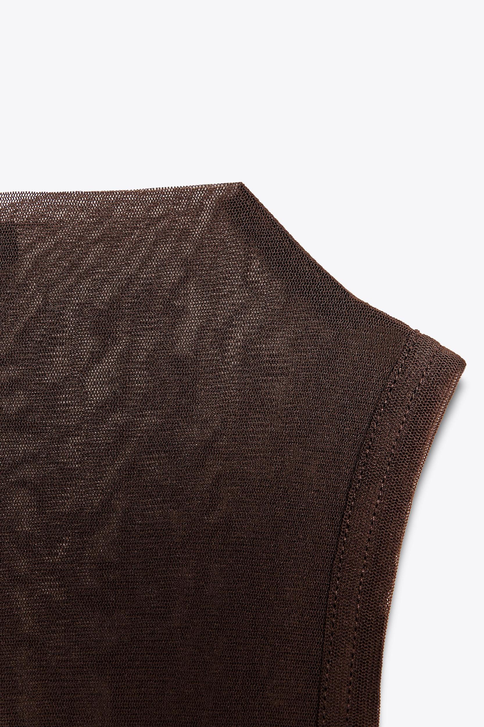 SEMI-SHEER HALTER TOP Product Image