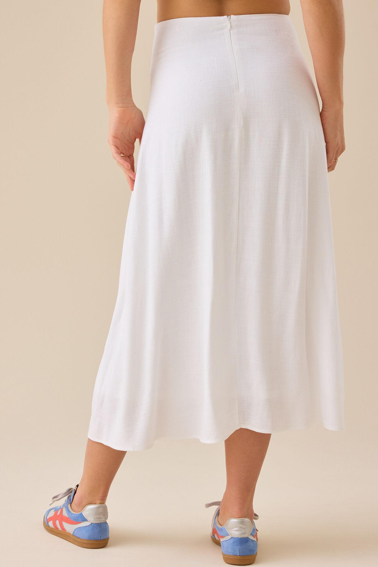 Lorrie Linen Midi Skirt Product Image