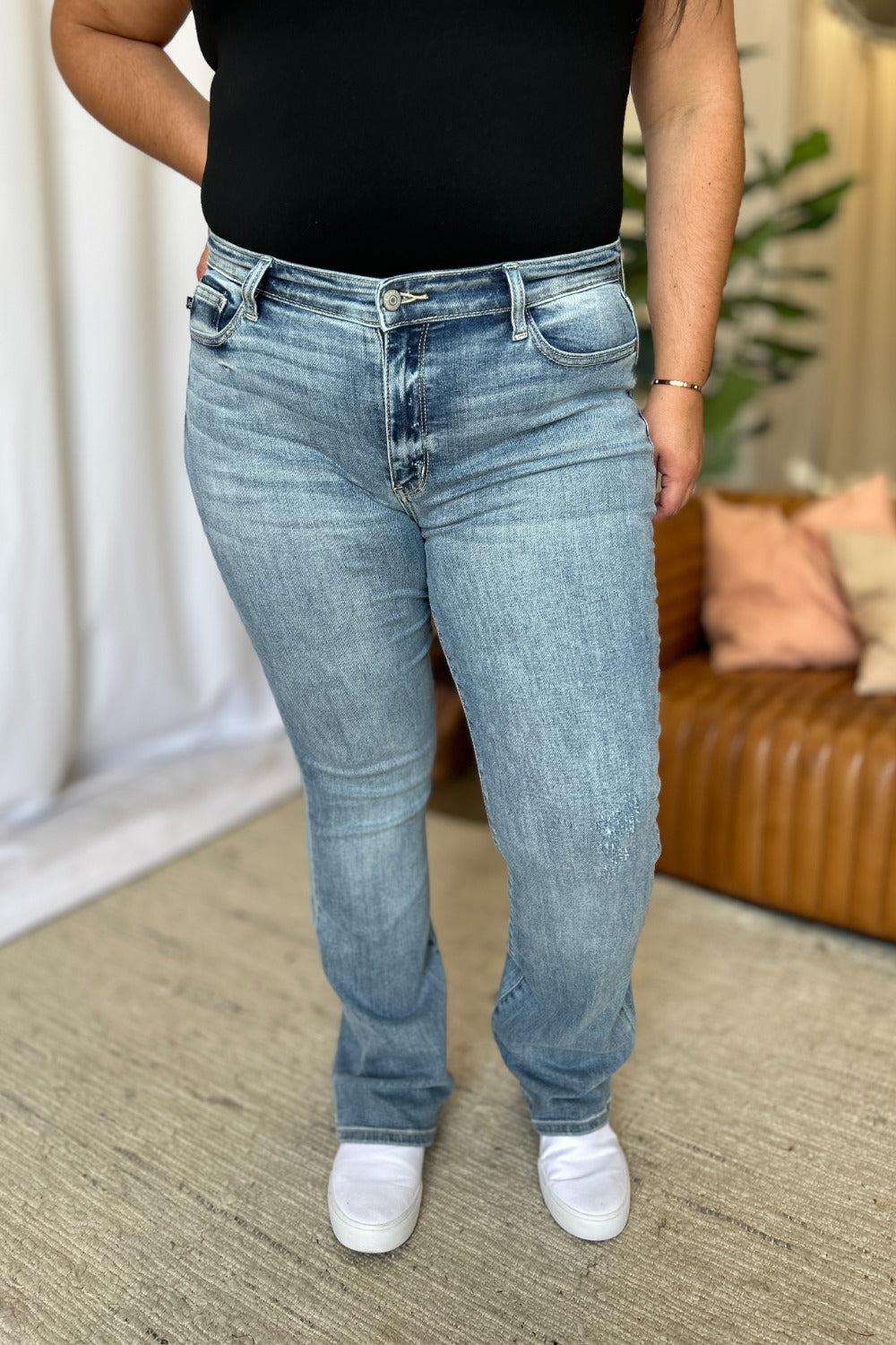 Renae Mid-Rise Nondistressed Bootcut Judy Blue Jeans - ONLINE EXCLUSIVE! Product Image