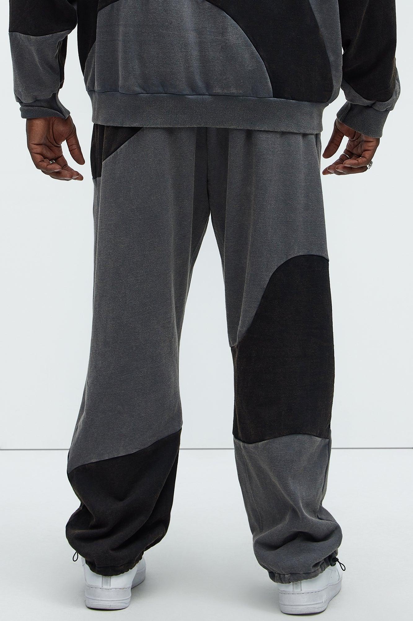 Washed Abstract Jogger - Black Product Image