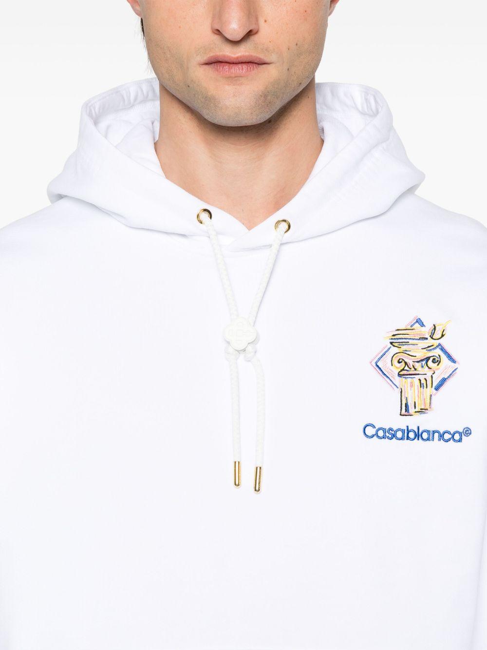 logo-embroidered hoodie Product Image