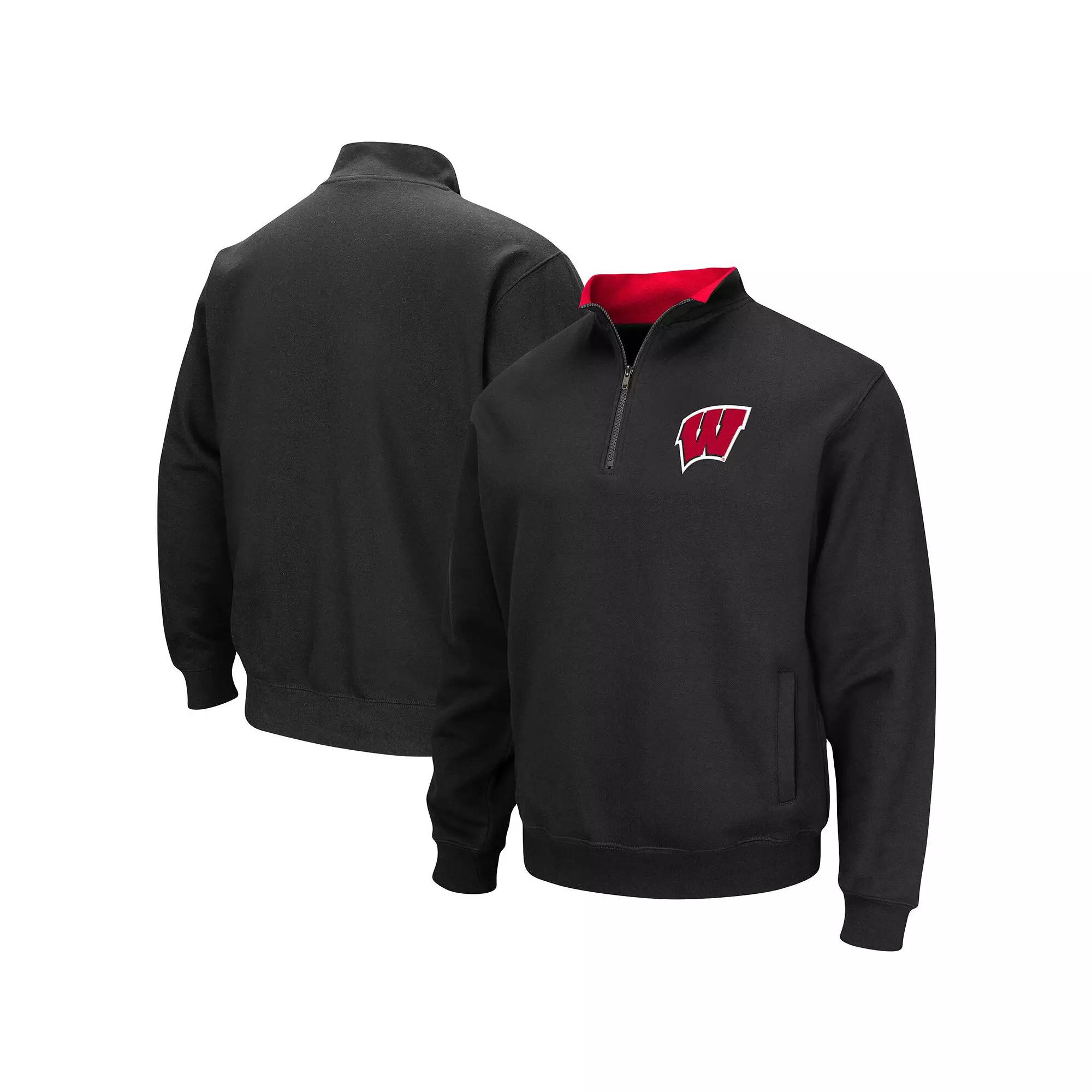 Men's Colosseum Black LSU Tigers Big & Tall Tortugas Quarter-Zip Jacket,  Product Image