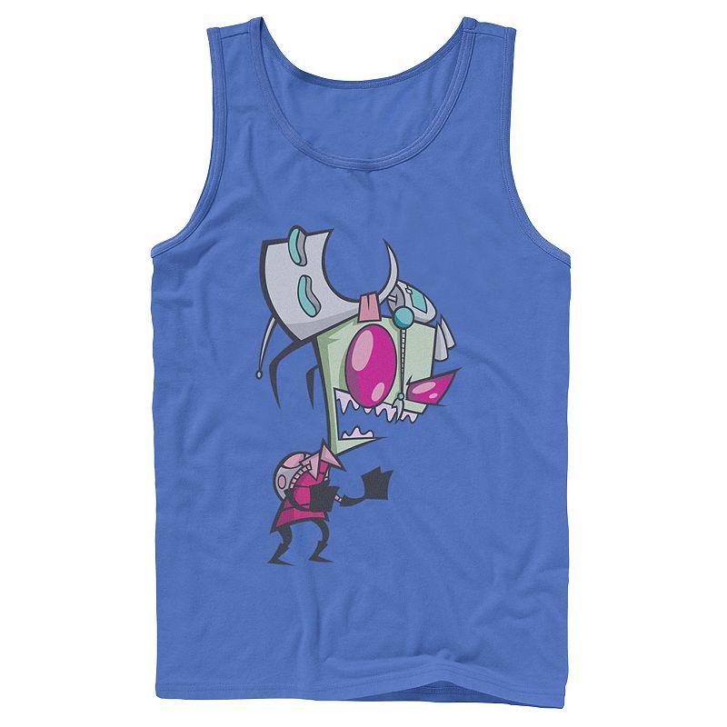 Men's Nickelodeon Invader Zim Menacing Laugh Tired Gir Portrait Graphic Graphic Tank Top,  Product Image