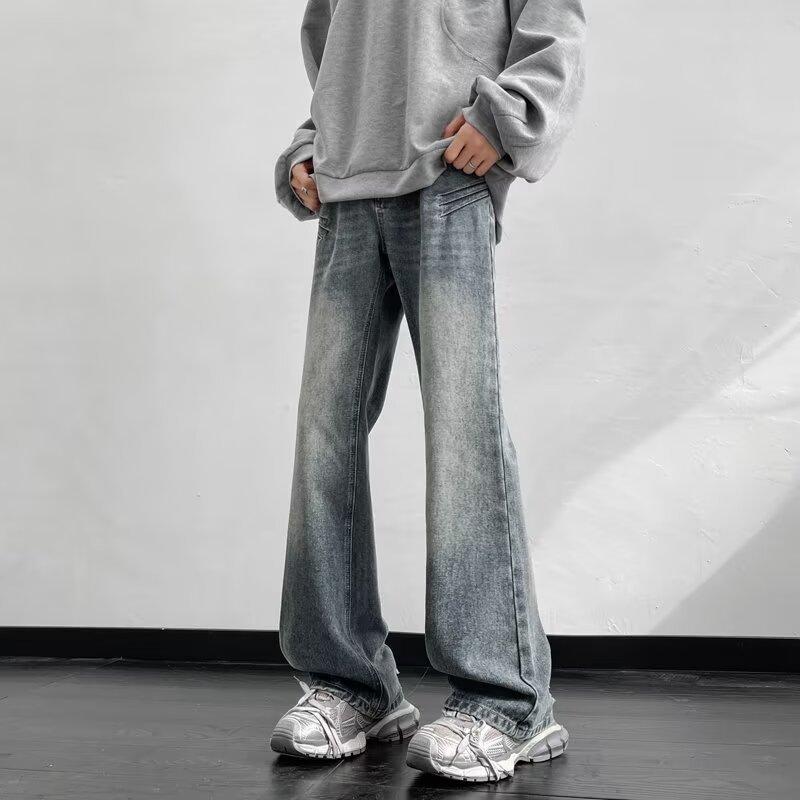 Sopula Retro Trendy Street Clean Fit Bootcut Jeans Product Image