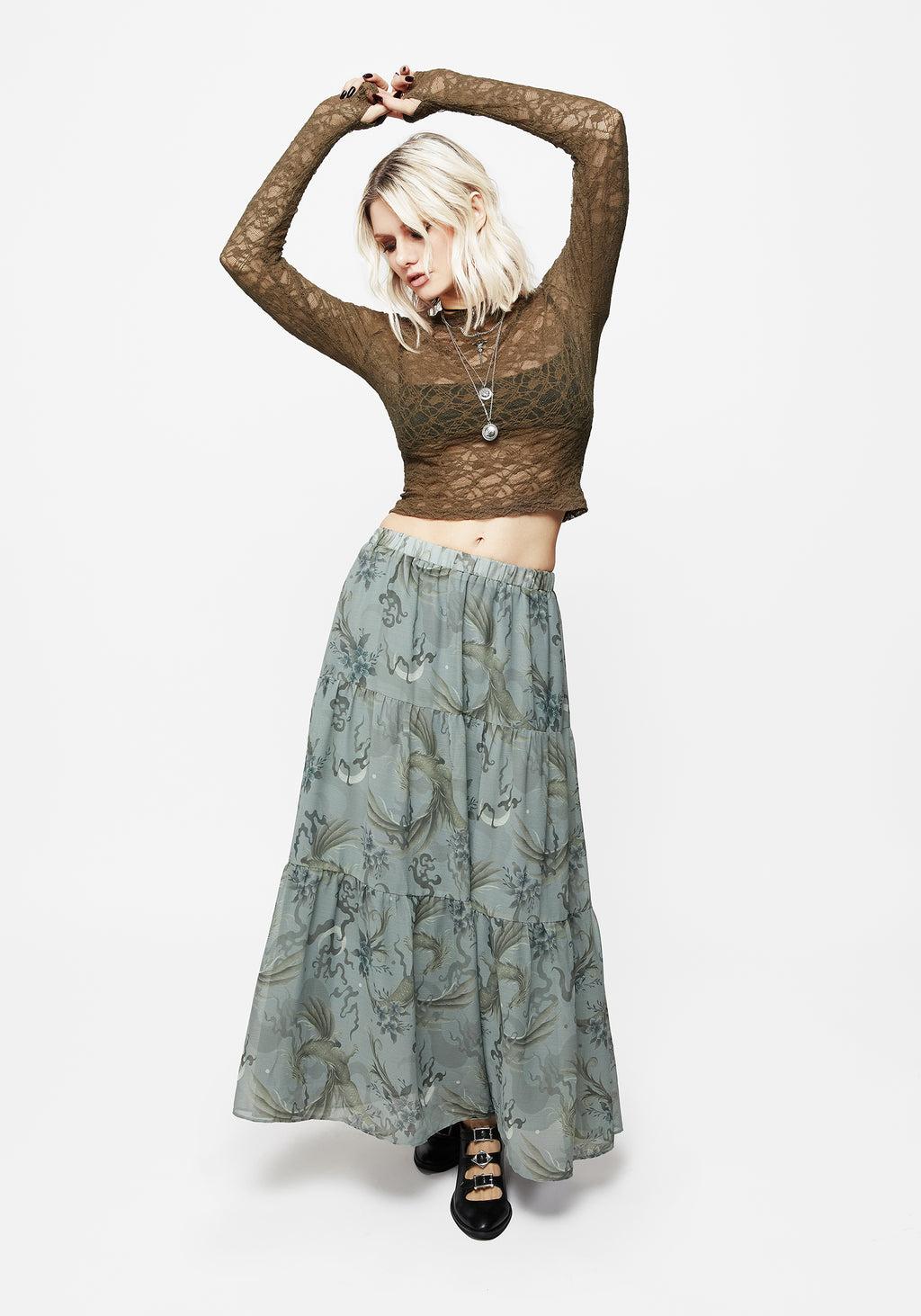 Myrtle Floral Lace Long Sleeve Top Product Image