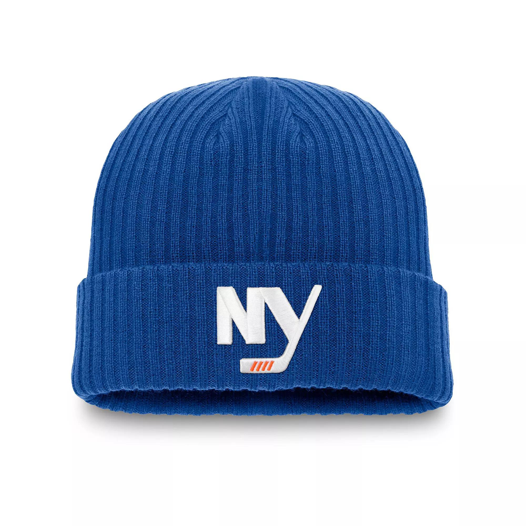 Men's Fanatics Royal New York Islanders Component Cuffed Knit Hat, Isl Blue Product Image