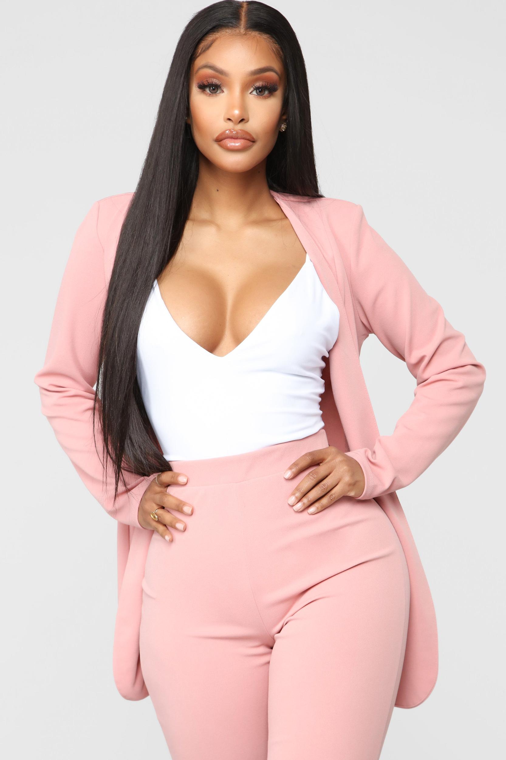 Payin' It Forward Blazer Set - Mauve Product Image