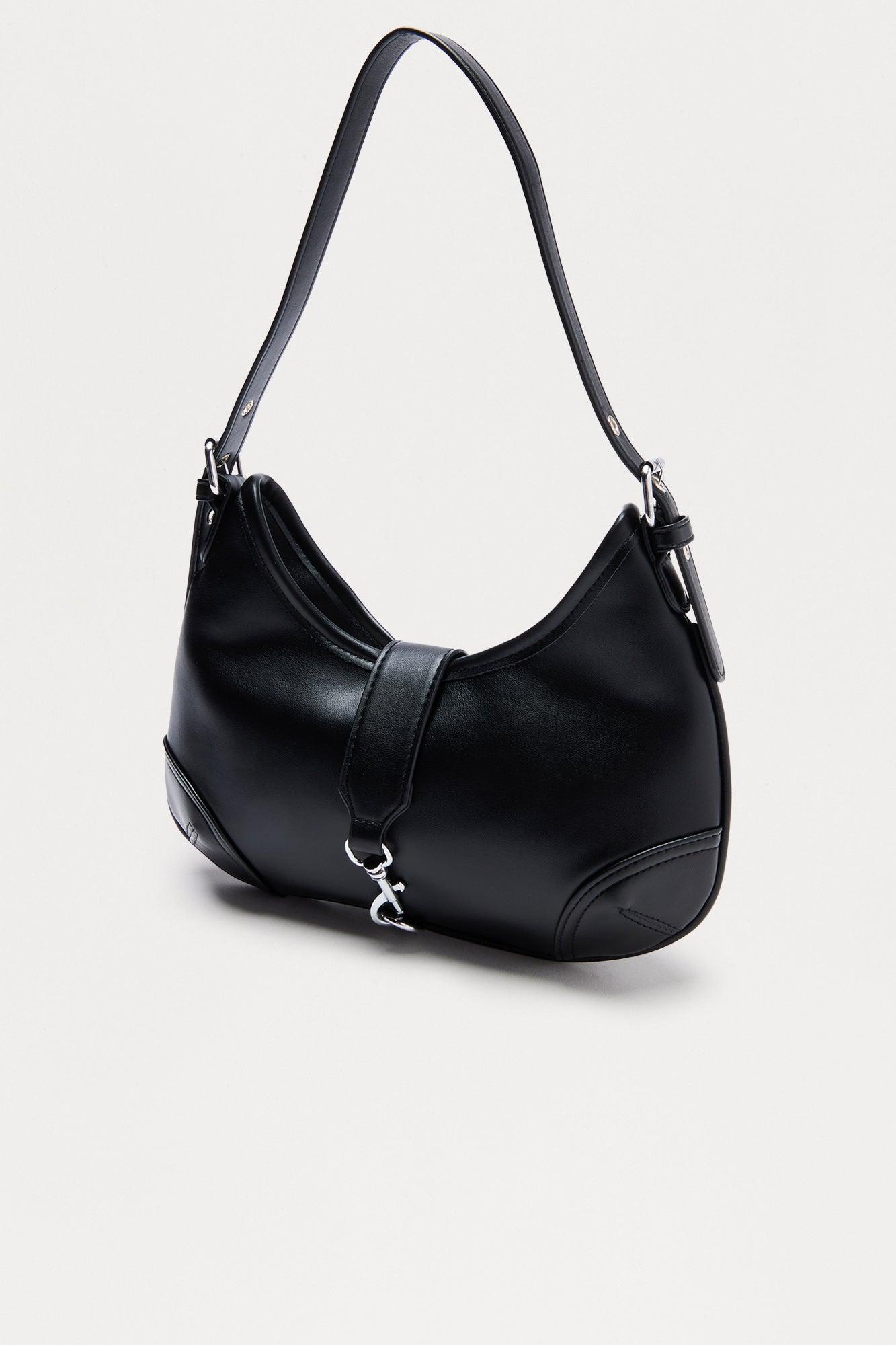 Feeling Flattered Faux Leather Shoulder Handbag - Black Female Product Image