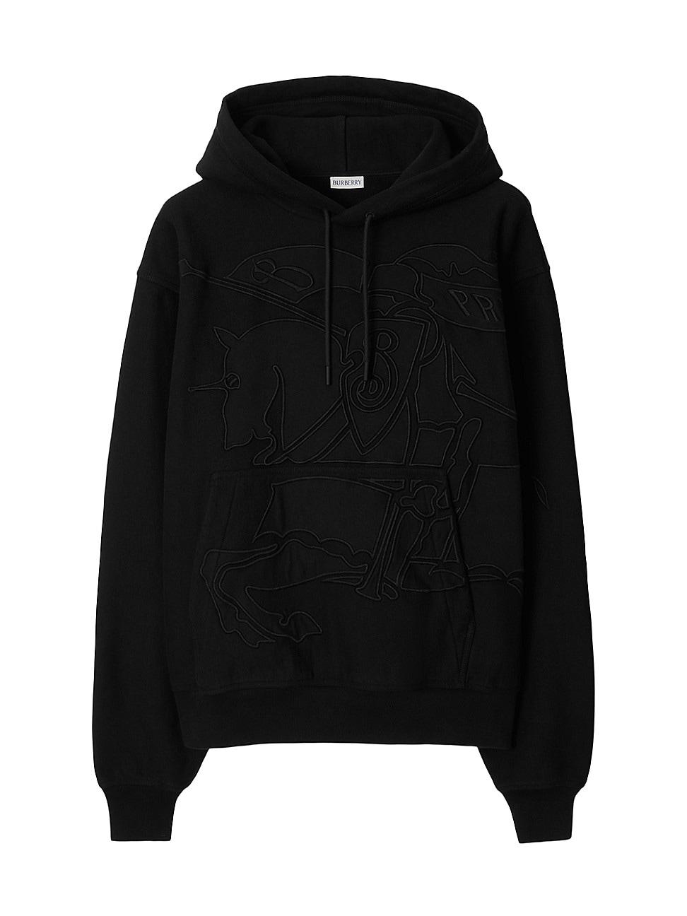 Mens Embroidered Cotton-Blend Hoodie Product Image