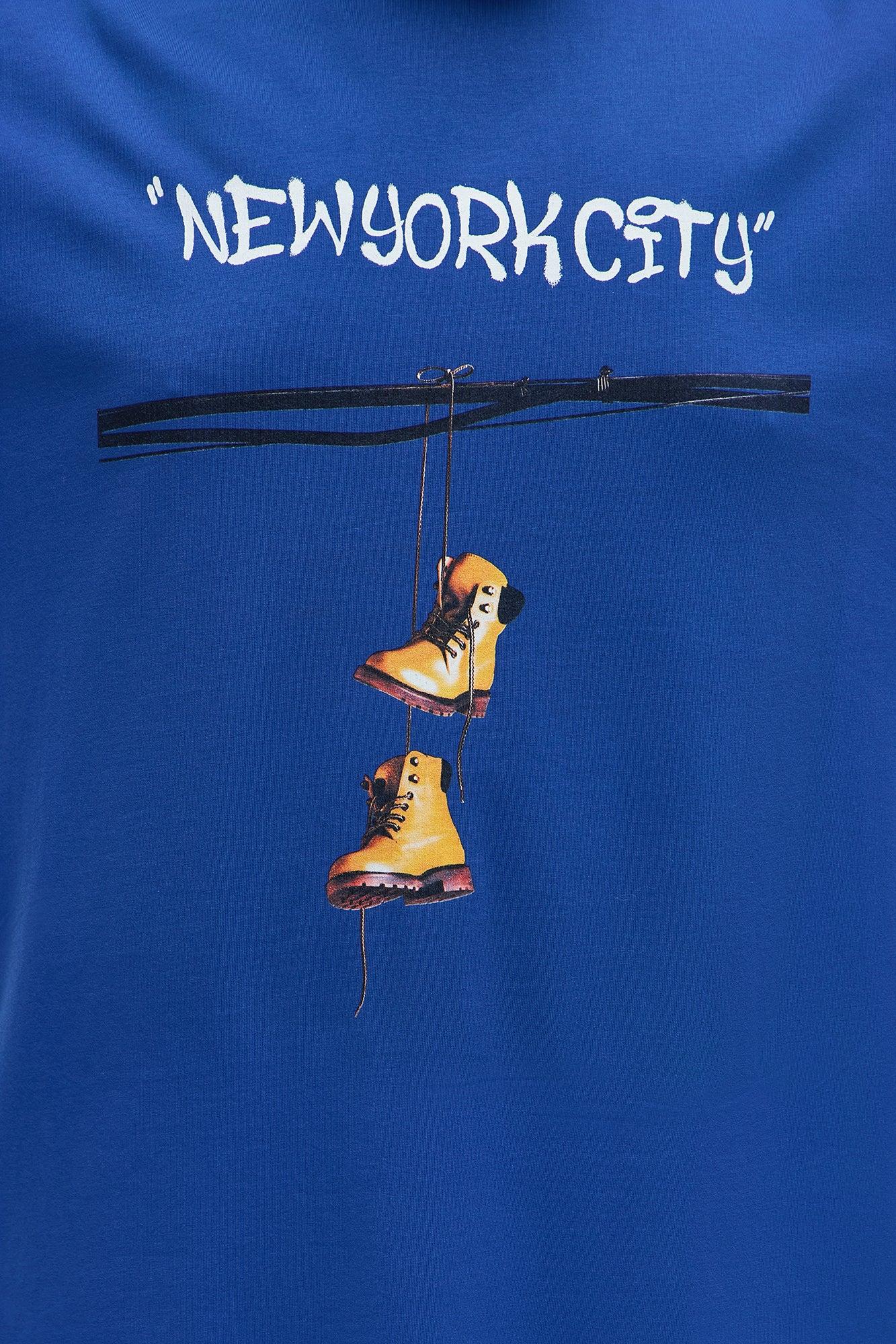NYC Boots Short Sleeve Tee - Blue Male Product Image