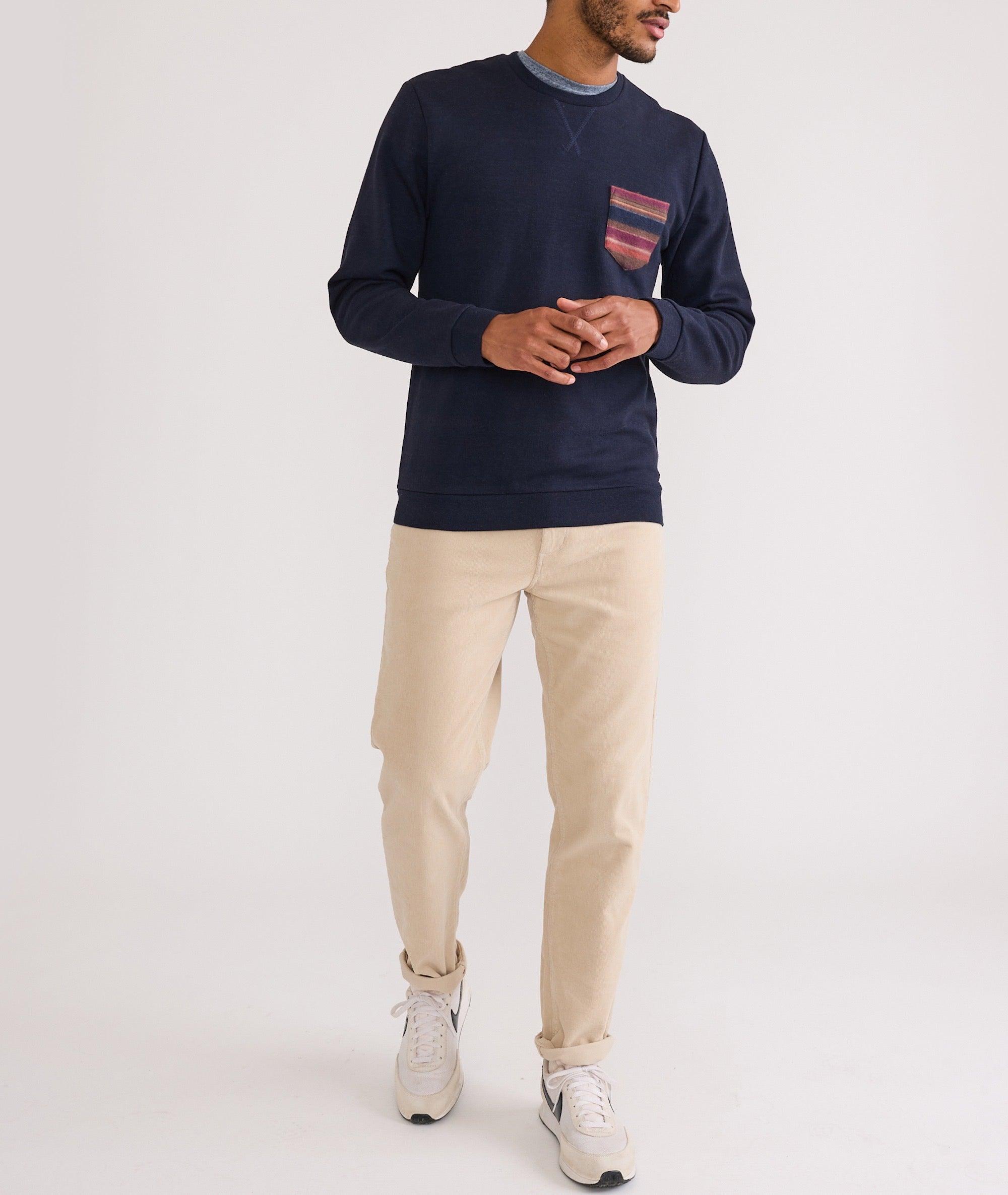 Signature Fleece Pocket Crewneck Product Image