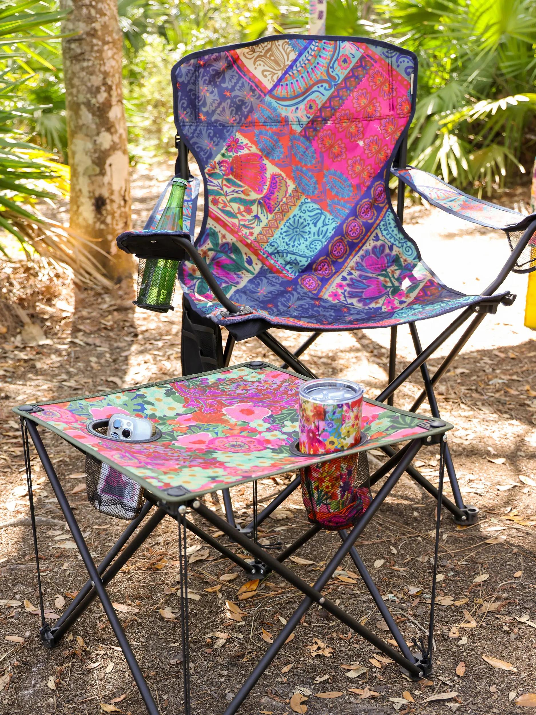Happy Camp Chair - Boho Blooms Patchwork Product Image