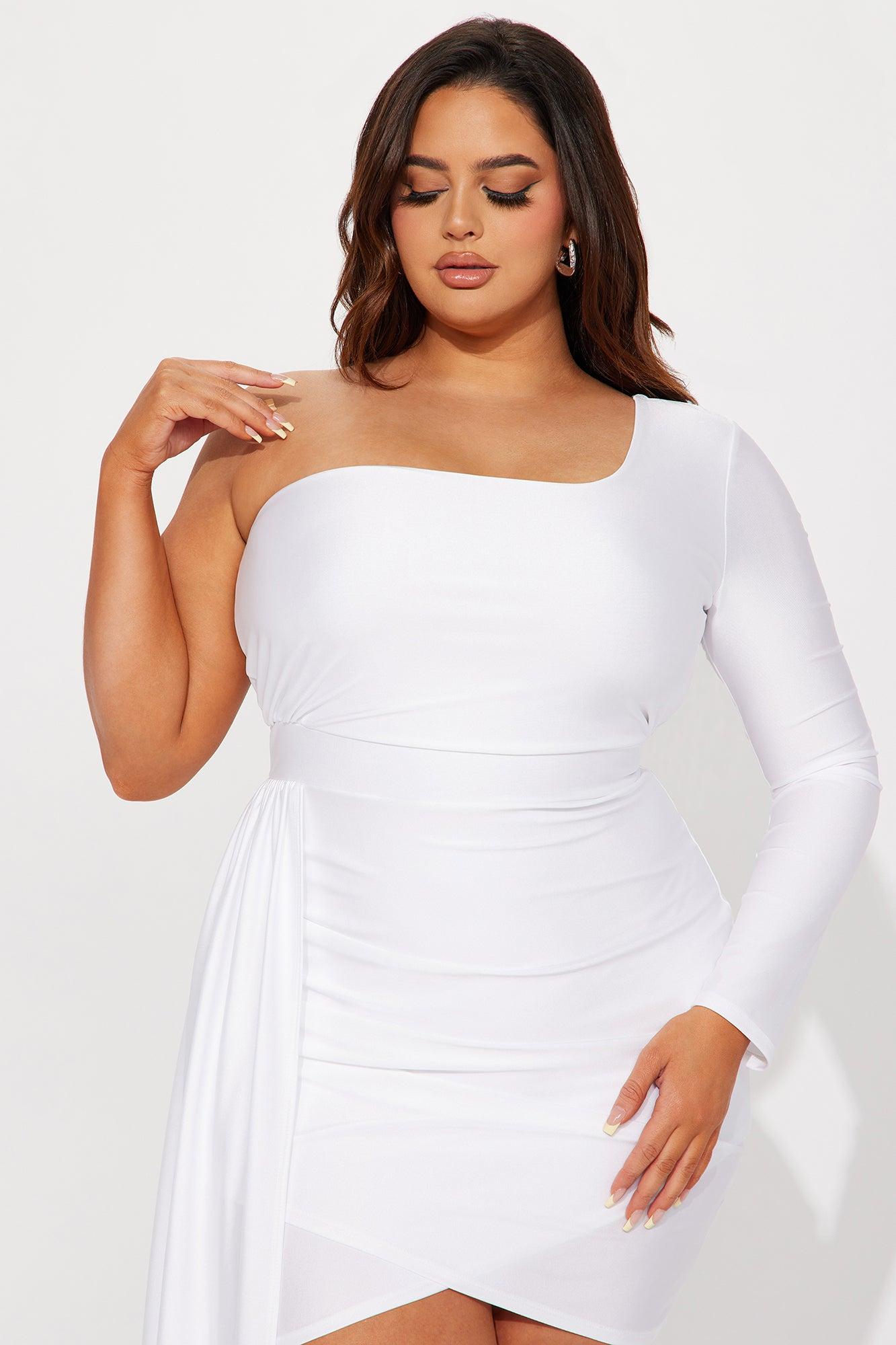 Waiting For Ur Love Mini Dress - White Product Image