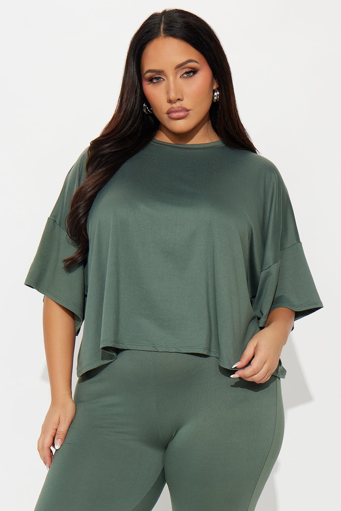 Morning Classes Capri Set - Olive Female Product Image