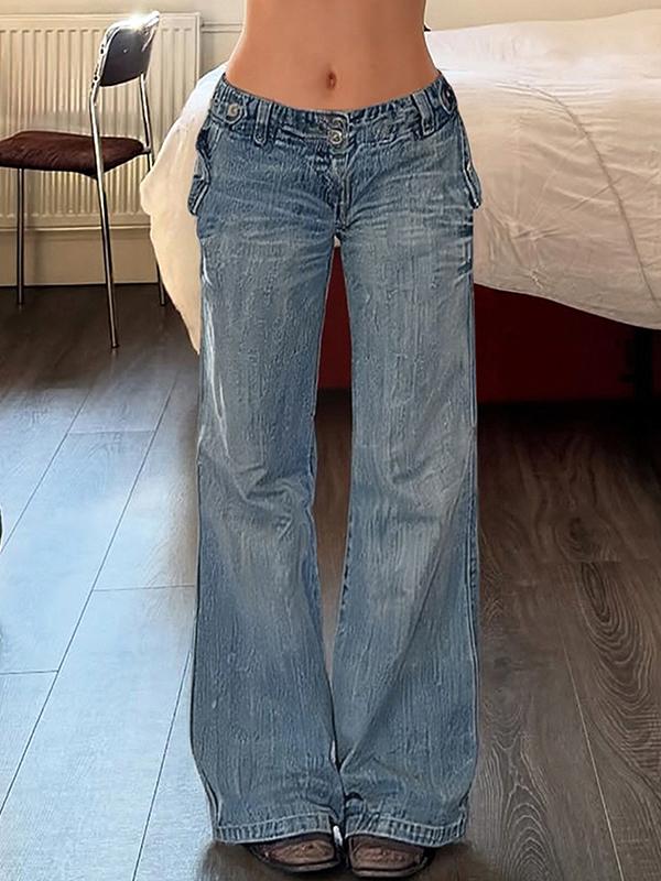 Street Fashion Boyfriend Jeans Product Image