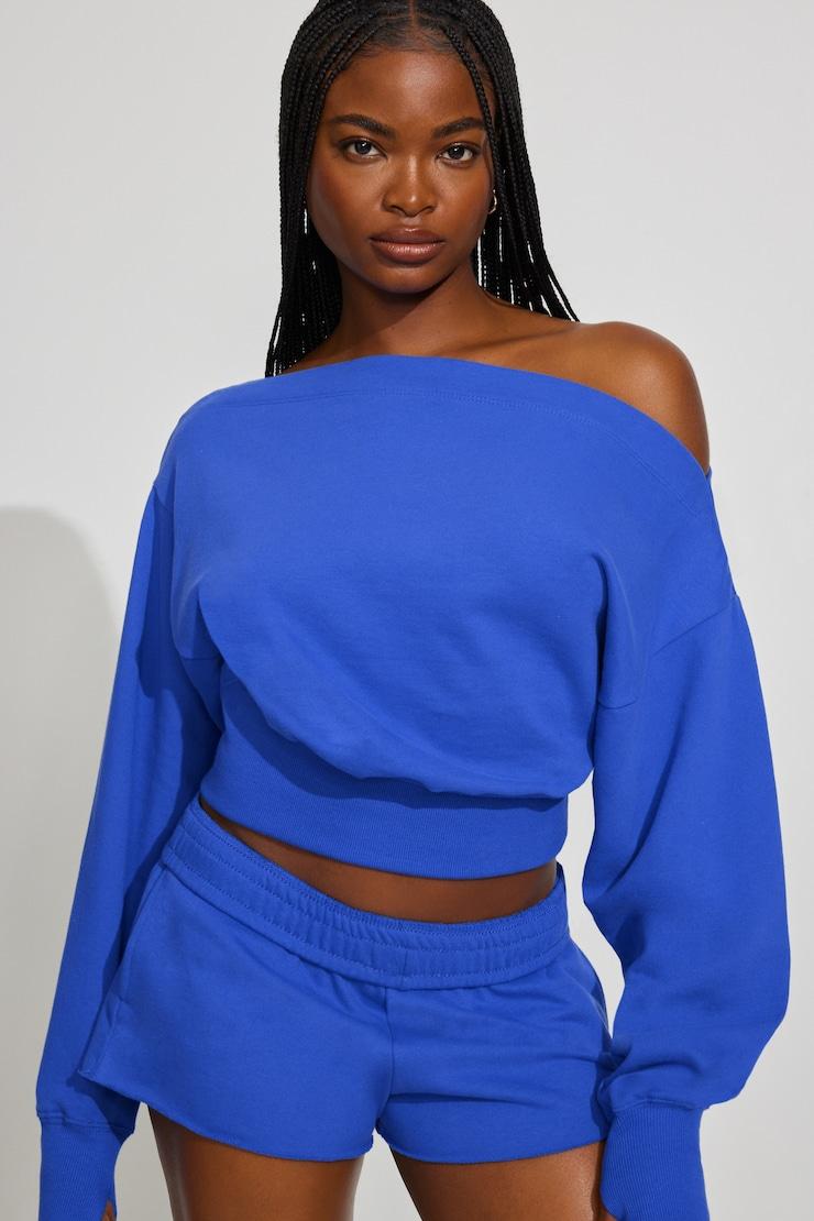 SoftTerry™ Rib Off Shoulder Sweater Product Image