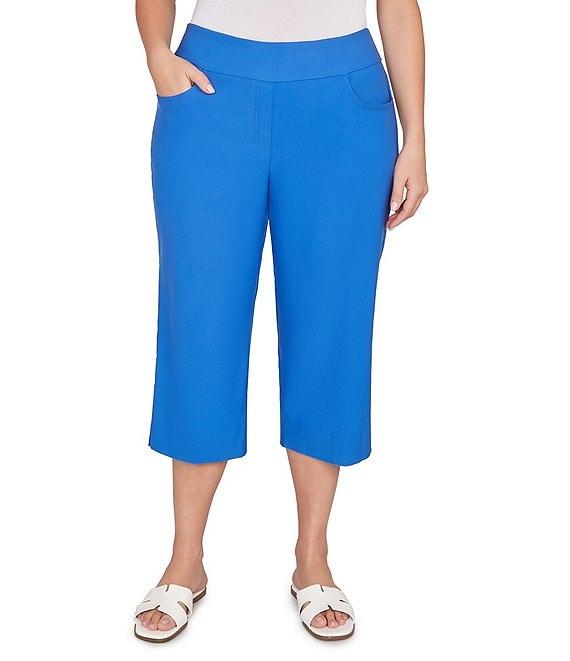 Ruby Rd. Plus Size Stretch Straight Leg Pull-On Capri Pants Product Image
