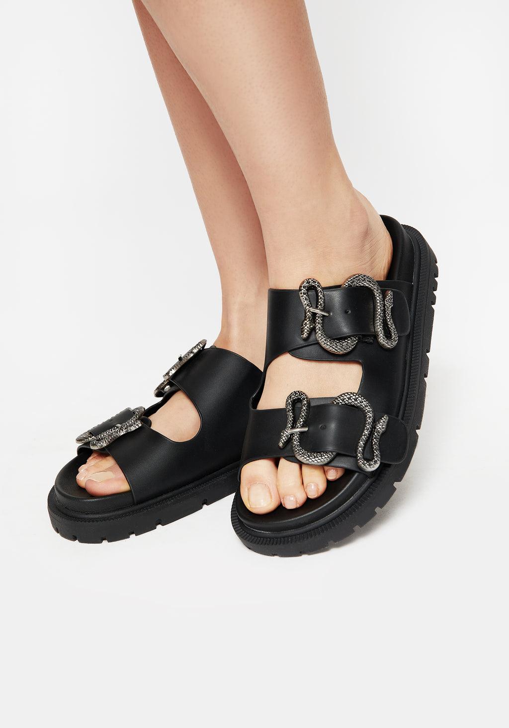 Mamba Snake Buckle Sandals Product Image