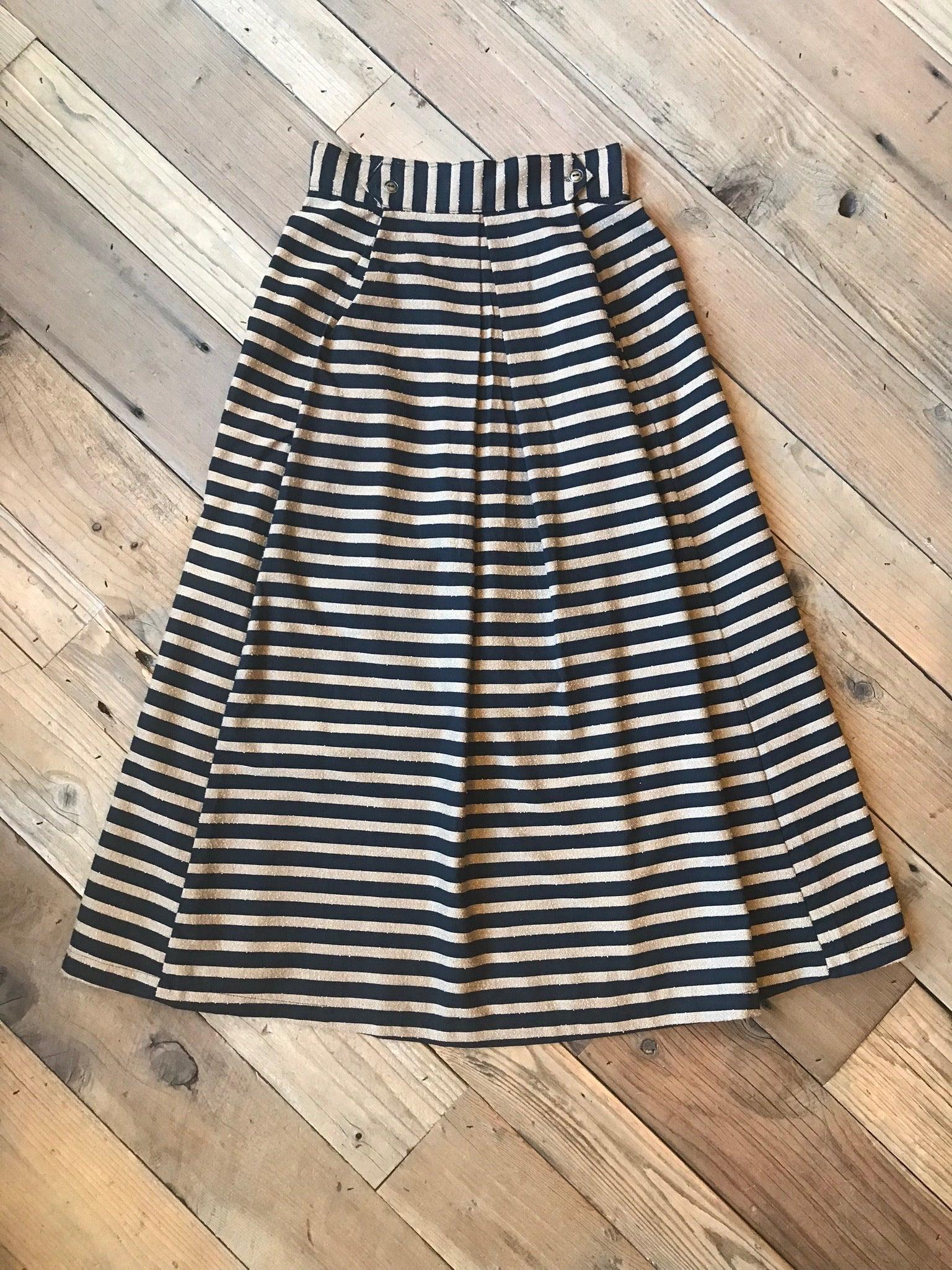Rue Skirt in Black Stripe Product Image