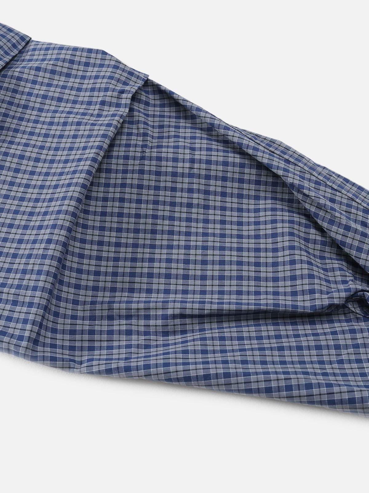 Aelfric Eden Plaid Hooded Long Sleeve Shirt Product Image