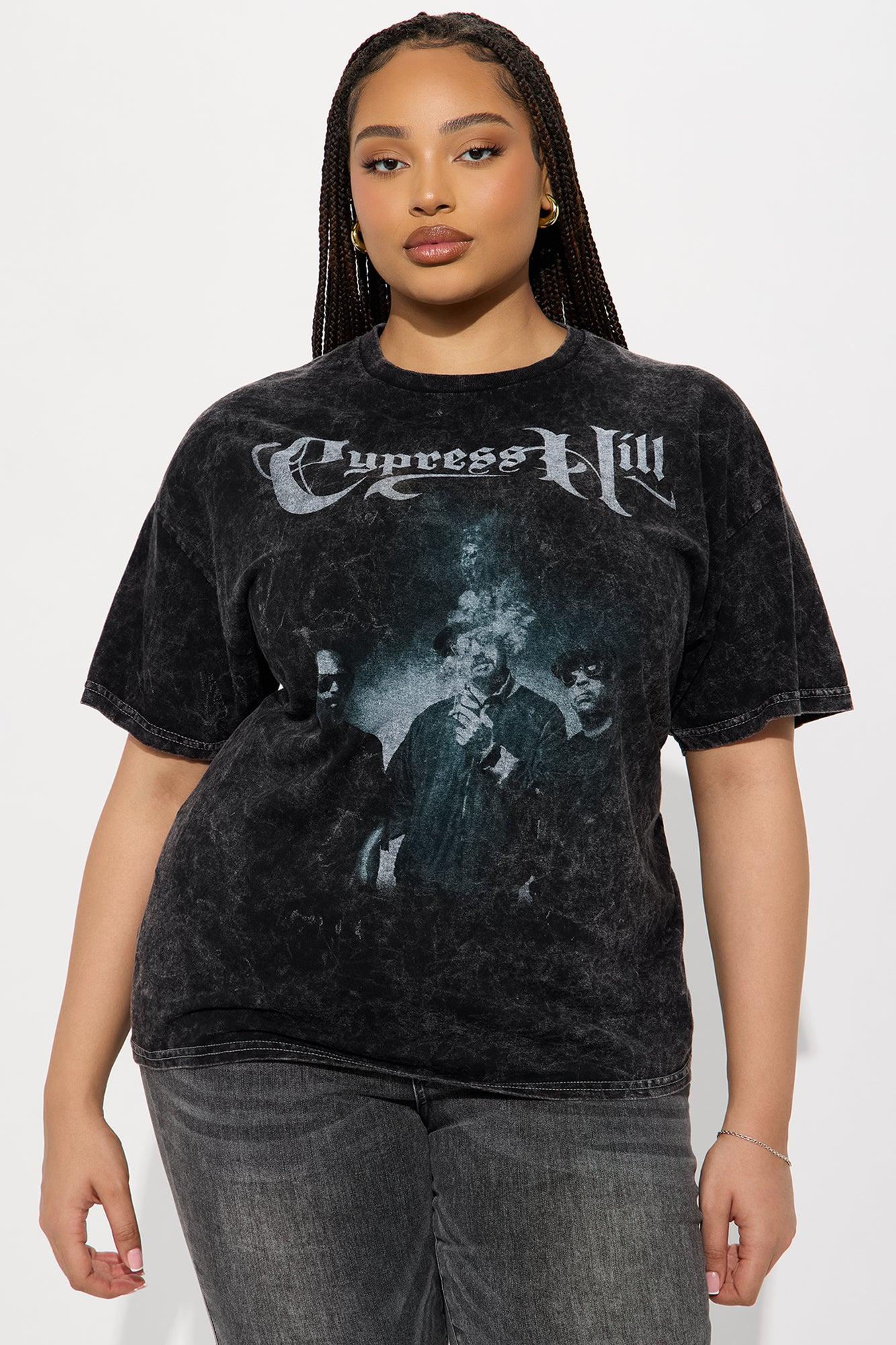 Cypress Hill Washed Oversized Tee - Black Female Product Image