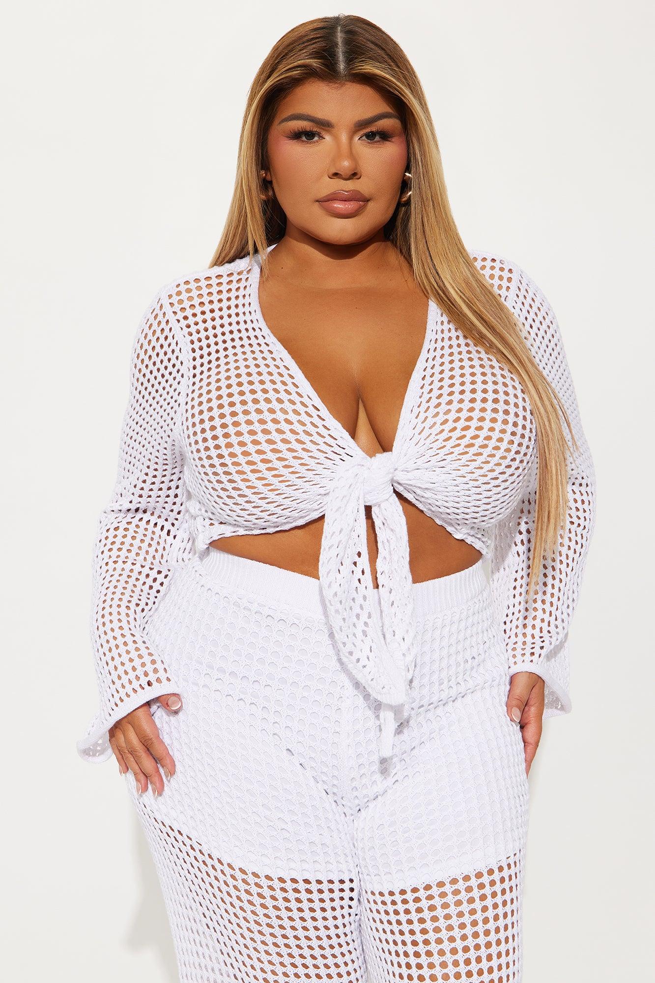 Annalee Crochet Pant Set - White Product Image