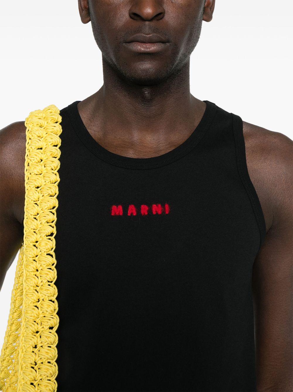 logo-embroidered tank top  Product Image