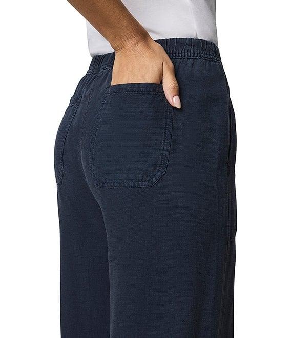 Splendid Adele Linen Blend Palazzo Wide Leg Cropped Pants Product Image