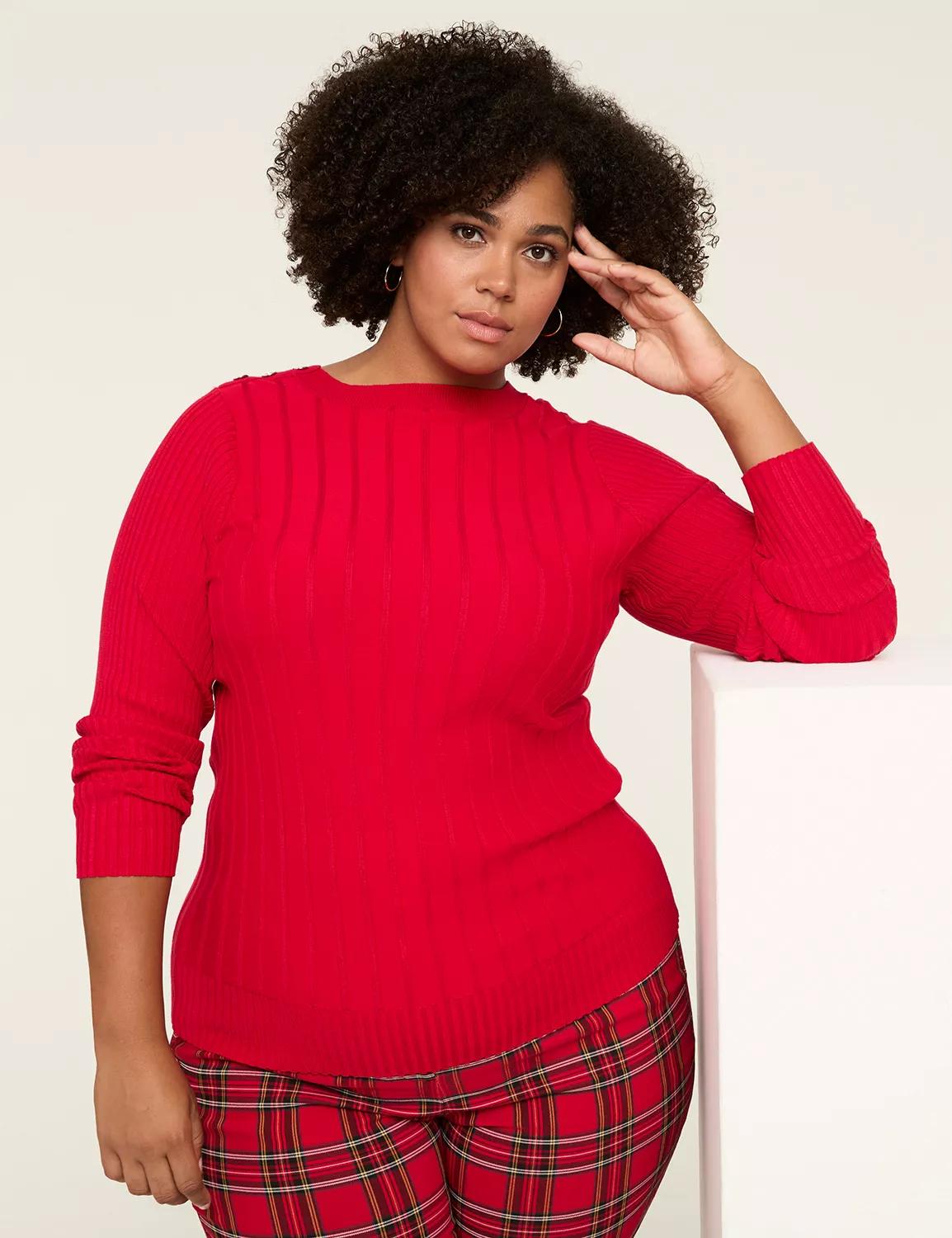 Rib Pullover Sweater Product Image