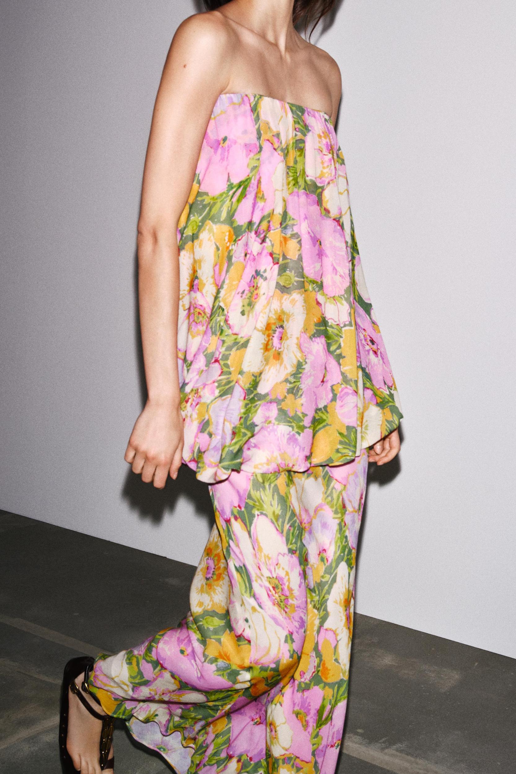 FLORAL PRINT DRESS ZW COLLECTION LIMITED EDITION Product Image