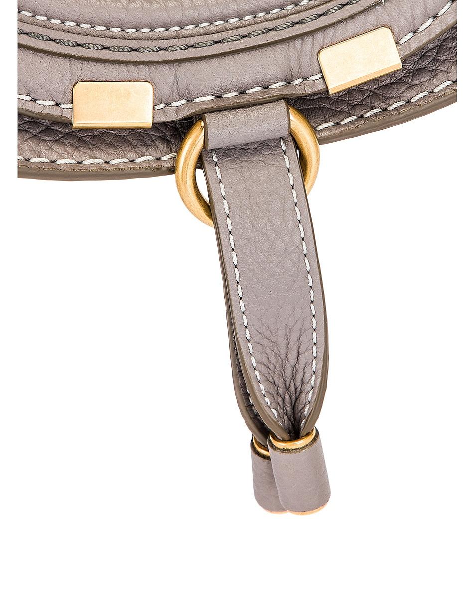 Small Marcie Grained Calfskin Saddle Bag Product Image