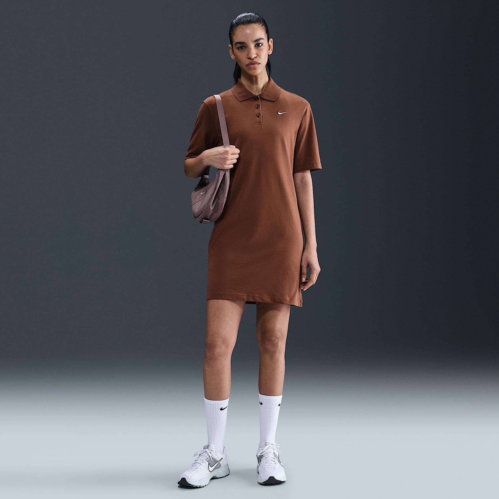 Womens Nike Sportswear Essential Short-Sleeve Polo Dress | HV2498-265 Product Image