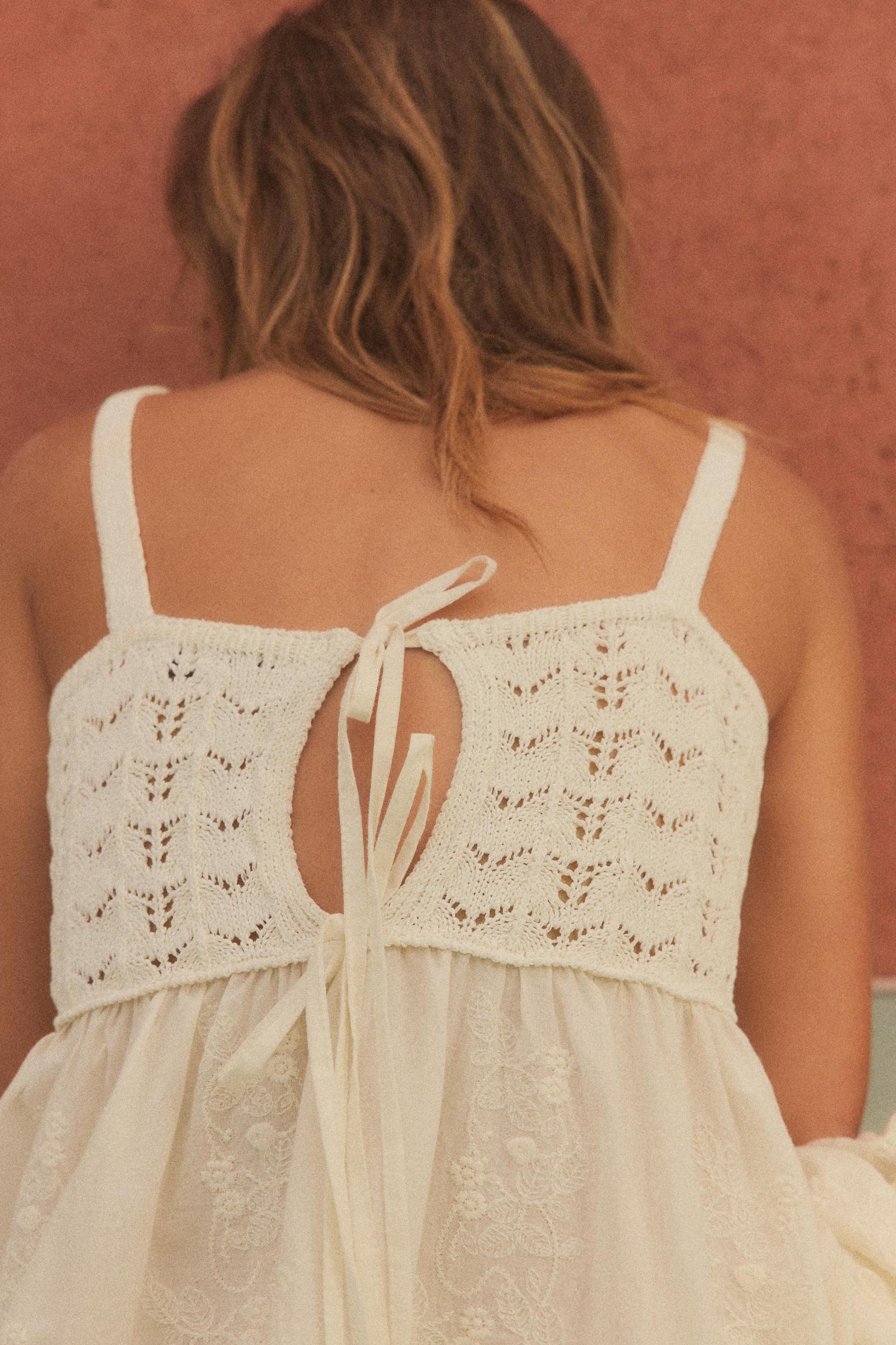 COMBINATION KNIT DRESS Product Image