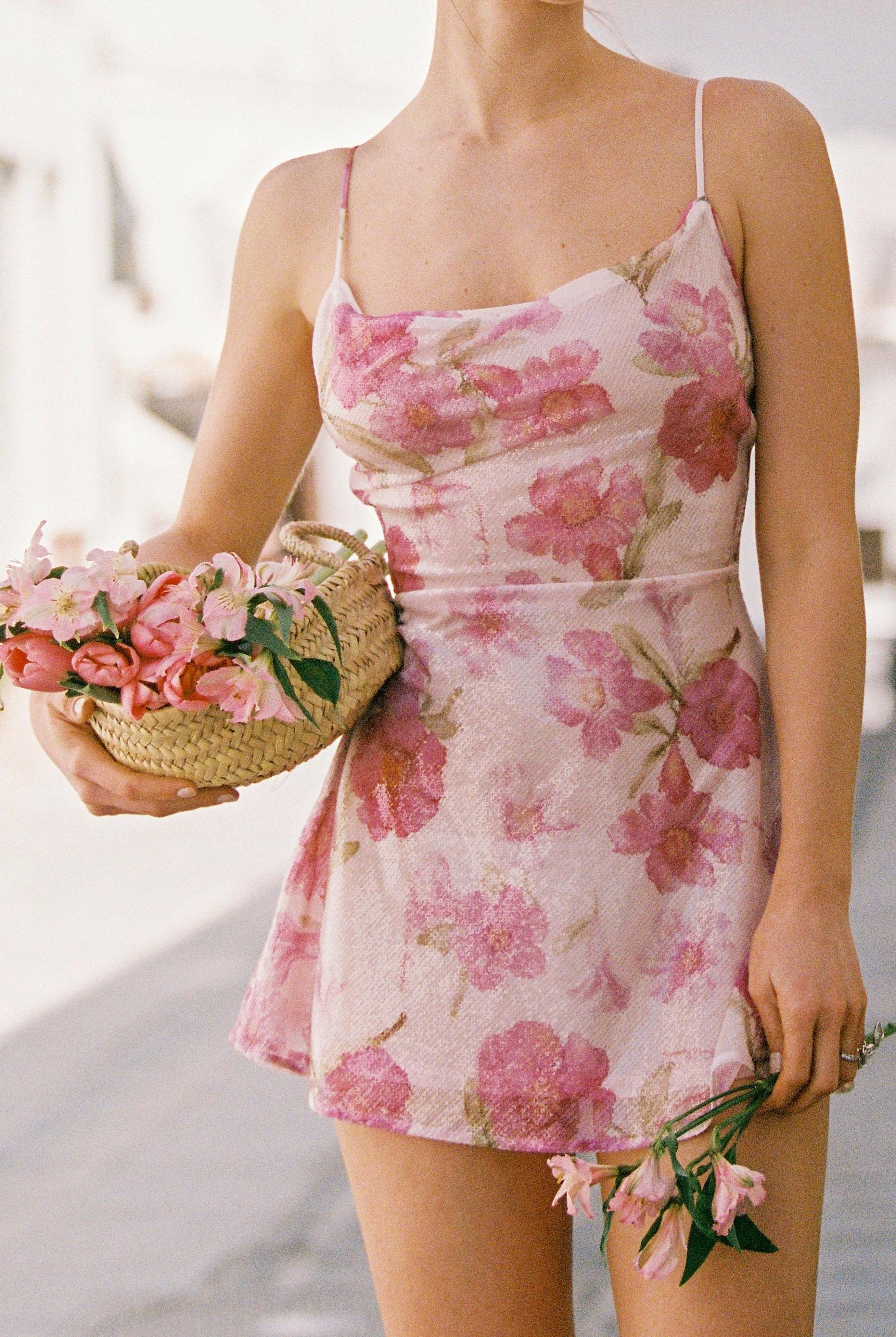 Aria Dress (Pink) Product Image