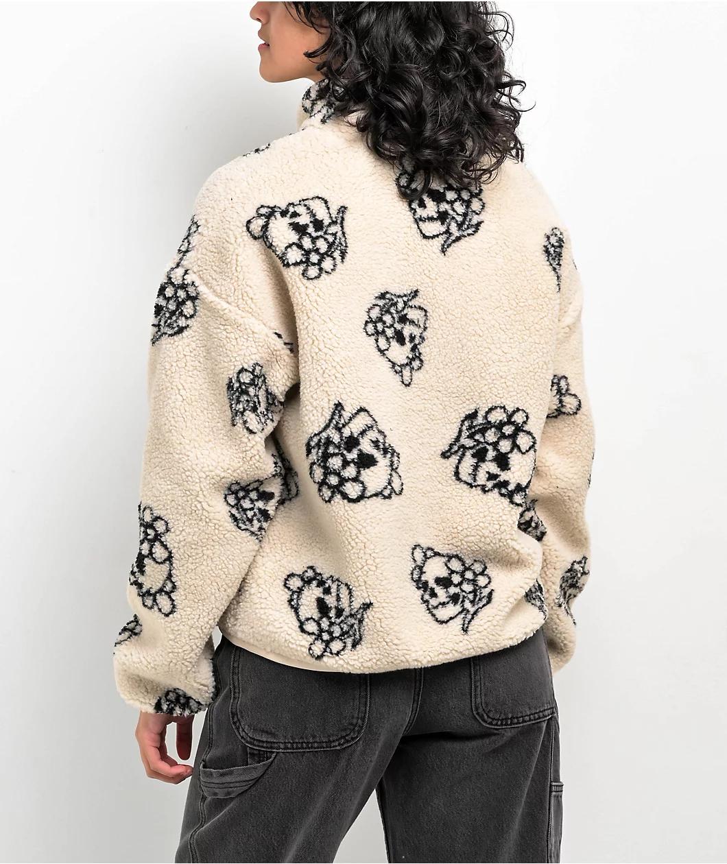 Broken Promises Brain Fog Natural Fleece Jacket Product Image