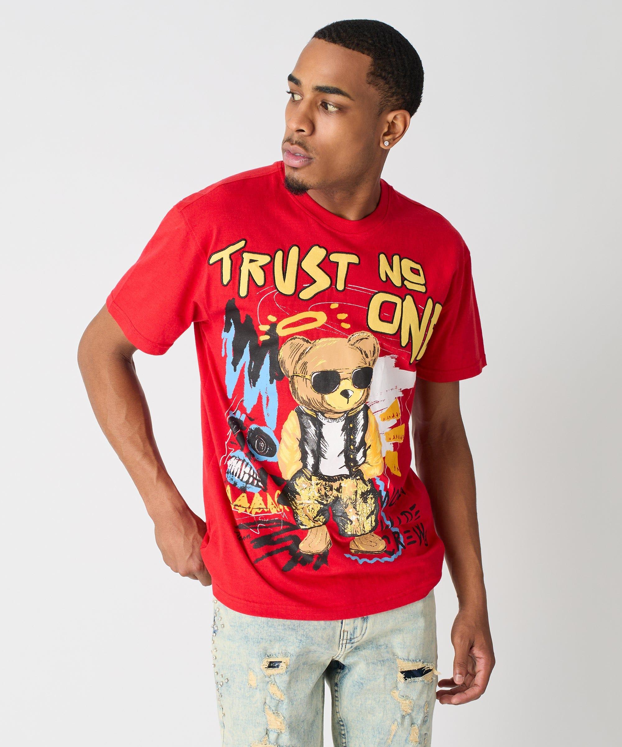 Trust No One Short Sleeve Tee - Red Product Image