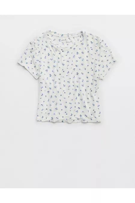 Aerie Superchill Modal Rib Baby T-Shirt Women's Product Image