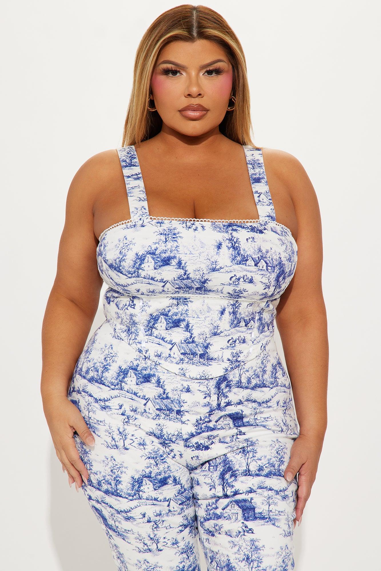 Clara Capri Set - Blue/combo Product Image