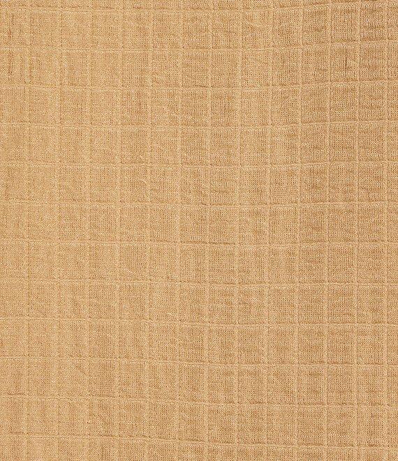 Eileen Fisher Silk Linen-Blend Stand Collar Long Sleeve Pocketed Boxy Fit Jacket Product Image