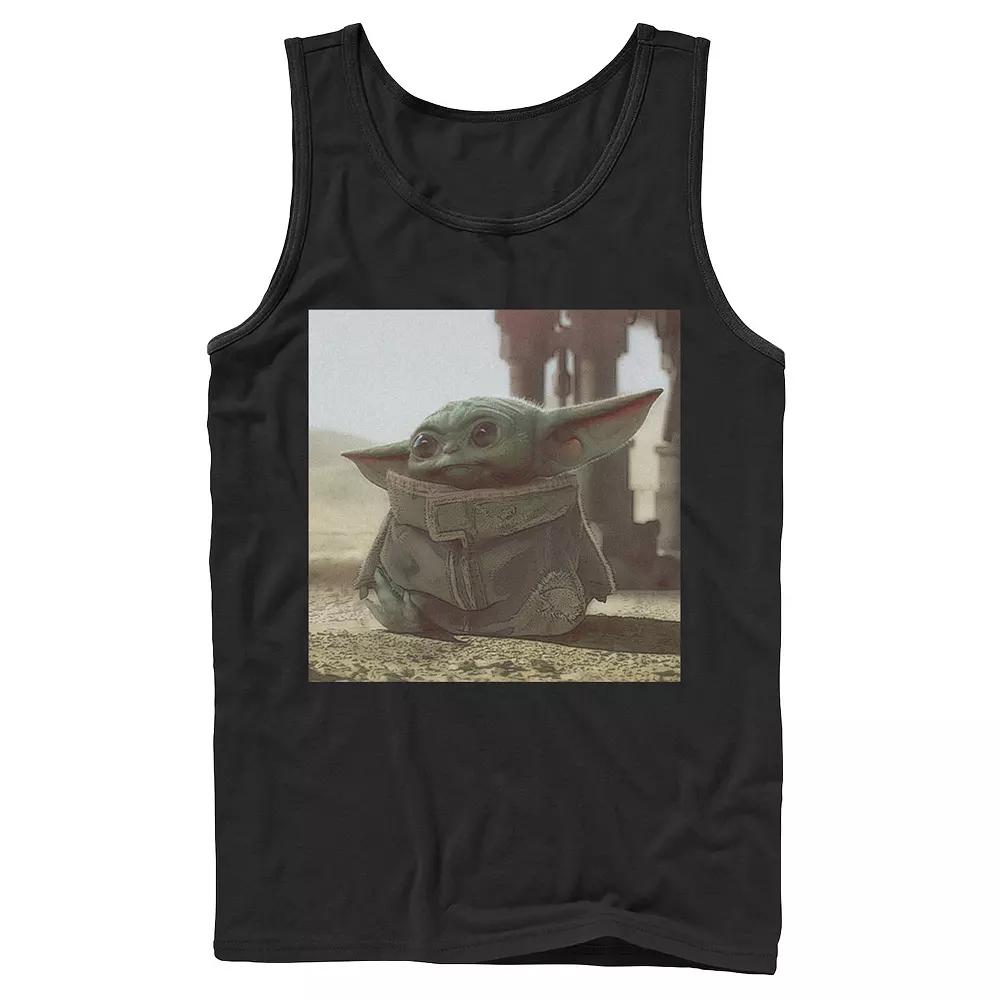 Men's Star Wars The Mandalorian The Child aka Baby Yoda Photograph Tank Top,  Product Image