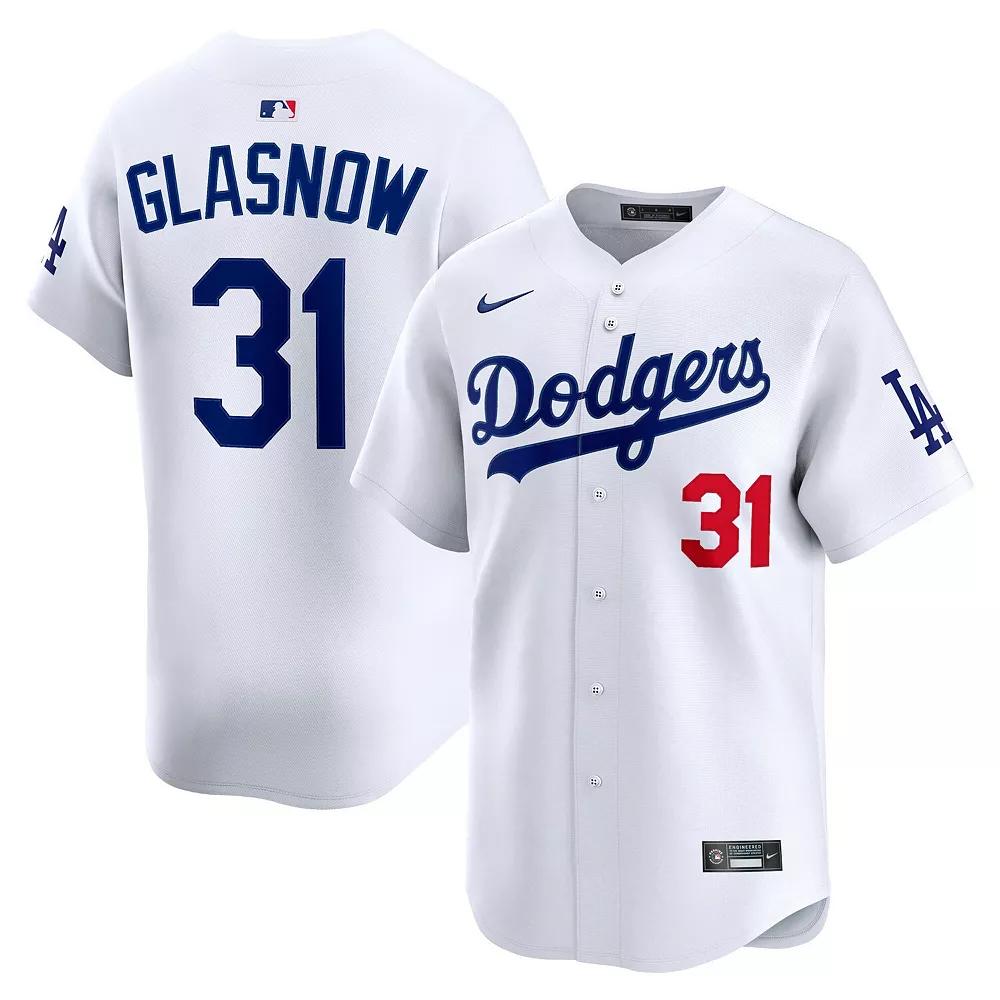 Men's Nike Tyler Glasnow White Los Angeles Dodgers Home Limited Player Jersey, Size: Medium Product Image