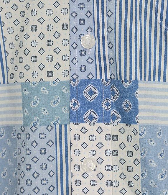 Cremieux Blue Label 25th Anniversary Collection Patchwork Short Sleeve Woven Shirt Product Image